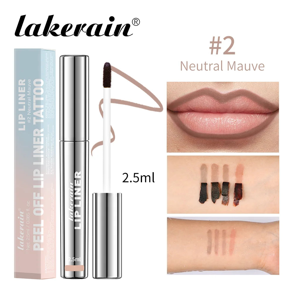 4PCS Peel-Off Tattoo Lip Liner Set – Your Lips, Locked in All Day 💋