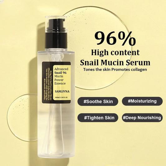 🌿 Snail Mucin 96% Repair Essence – Anti-Aging Miracle Serum for Firming, Brightening & Deep Hydration | 100ml