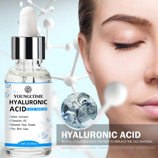 💧 Hyaluronic Acid Facial Essence – Deep Moisturizing Korean Skin Care Serum for Radiant, Hydrated Skin | Enriched with Vitamin C & Plant Extracts | 30ml / 50ml