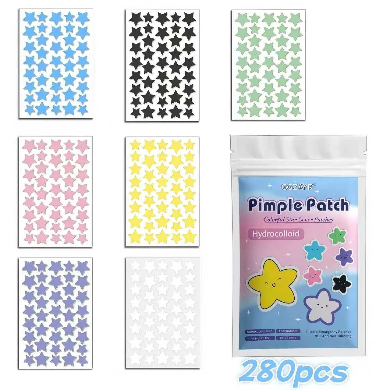 Star Hydrocolloid Pimple Patch Set (280–1680 Count)