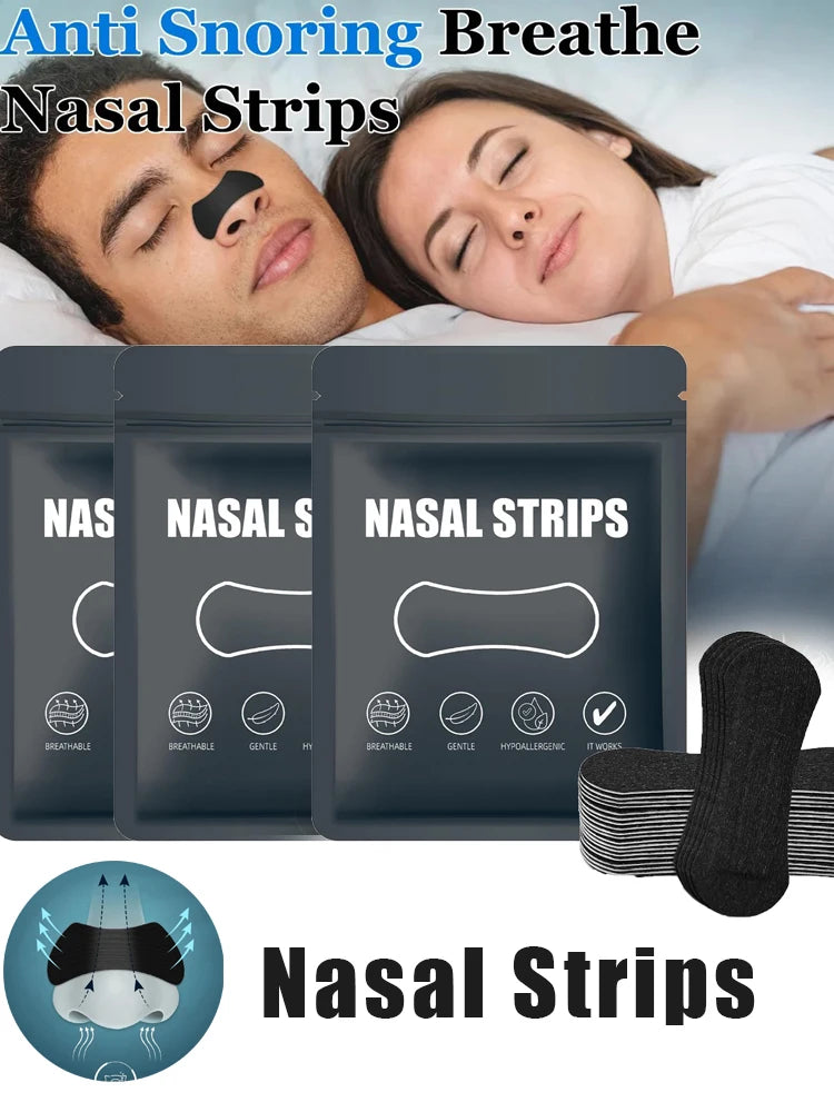Nasal Strips, Breathable Nose Strip, Nasal Dilator for Snoring & Sleeping, 30/60/90pcs Oil & Sweat Proof Adhesive Nasal Care Strips, Breathing Nasal Patches, Body Care Kits