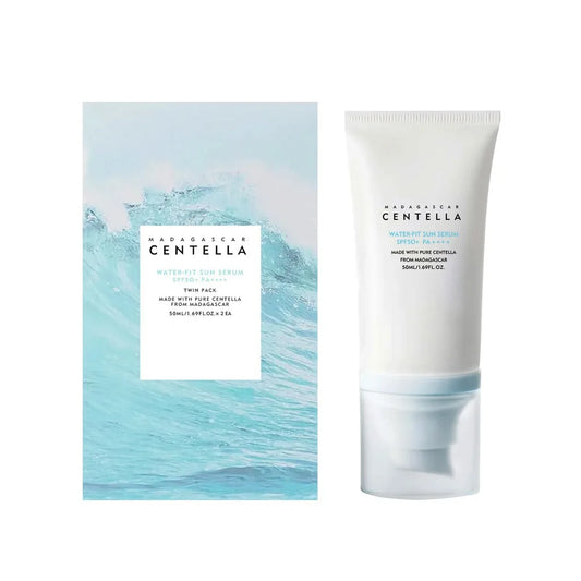 [SKIN1004 Official Shop] Hyalu-Cica Water-Fit Sun Serum UV 50ml (OTC) - Lightweight Sunscreen for Daily Use, Korean Sunscreen, Watery and Creamy Texture, Sunscreen for Sensitive Skin