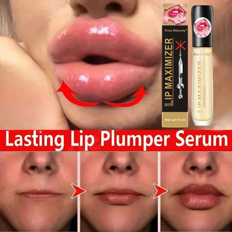 💋 Long-Lasting Lip Plumper Oil Serum – Instant Volume, Fine Line Repair & Elasticity Boost | Hydrating Sexy Lip Care 💧✨