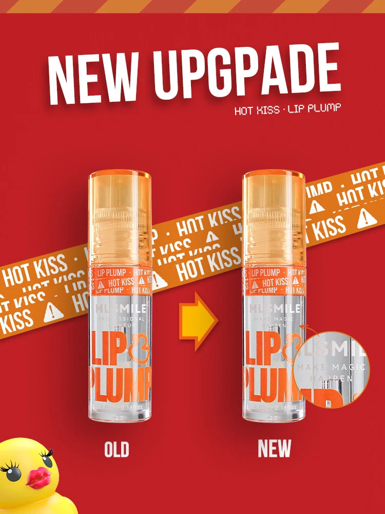 🦆 MLSMILE “Duck Lip” Mirror Gloss Oil – Moisturizing • Plumping • Irresistibly Glossy