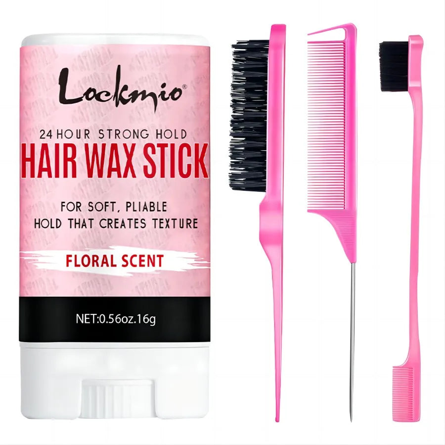 ✨ LOCKMIO Professional Styling Wax Stick – Instantly Smooth Flyaways, Slay Edges & Control Frizz | Flawless Finish for Natural Hair & Wigs