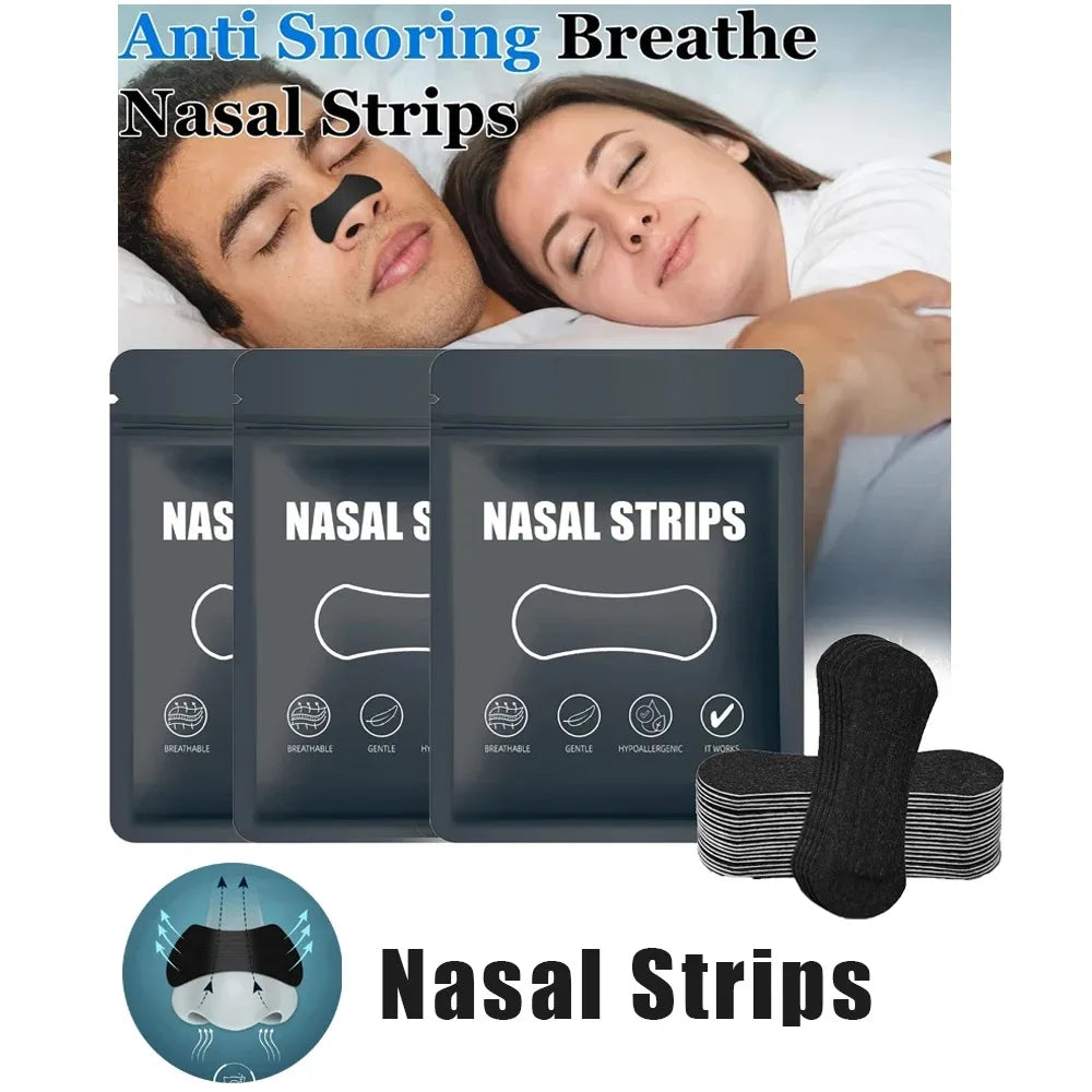 Nasal Strips, Breathable Nose Strip, Nasal Dilator for Snoring & Sleeping, 30/60/90pcs Oil & Sweat Proof Adhesive Nasal Care Strips, Breathing Nasal Patches, Body Care Kits