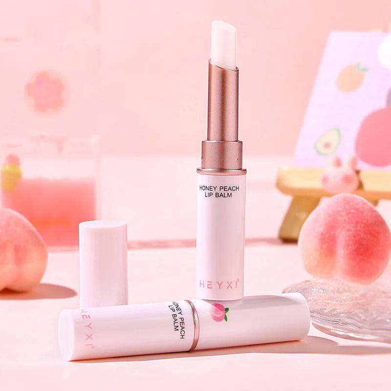 🍑 Honey Peach Color-Changing Lip Balm – Plumping, Hydrating & Nourishing Lip Care | Mood Lipstick Magic 💄✨
