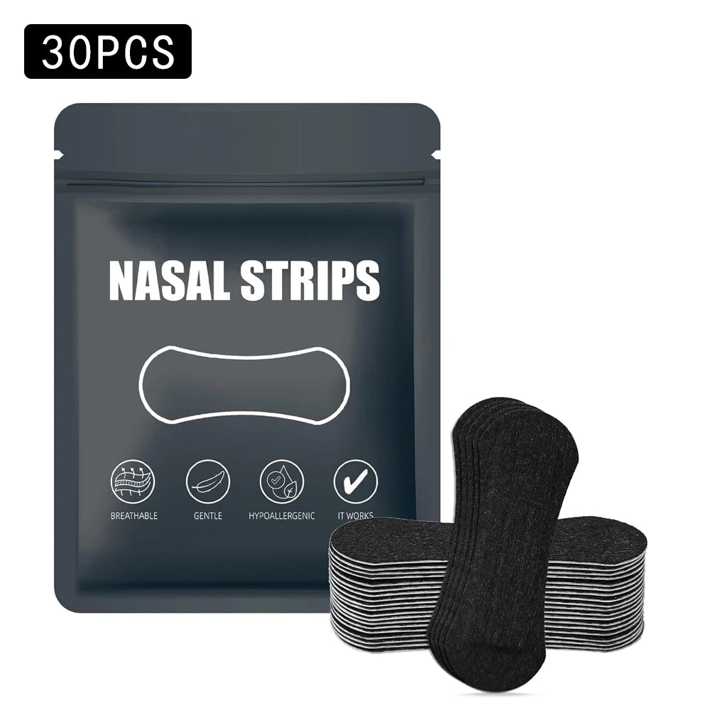 Nasal Strips, Breathable Nose Strip, Nasal Dilator for Snoring & Sleeping, 30/60/90pcs Oil & Sweat Proof Adhesive Nasal Care Strips, Breathing Nasal Patches, Body Care Kits