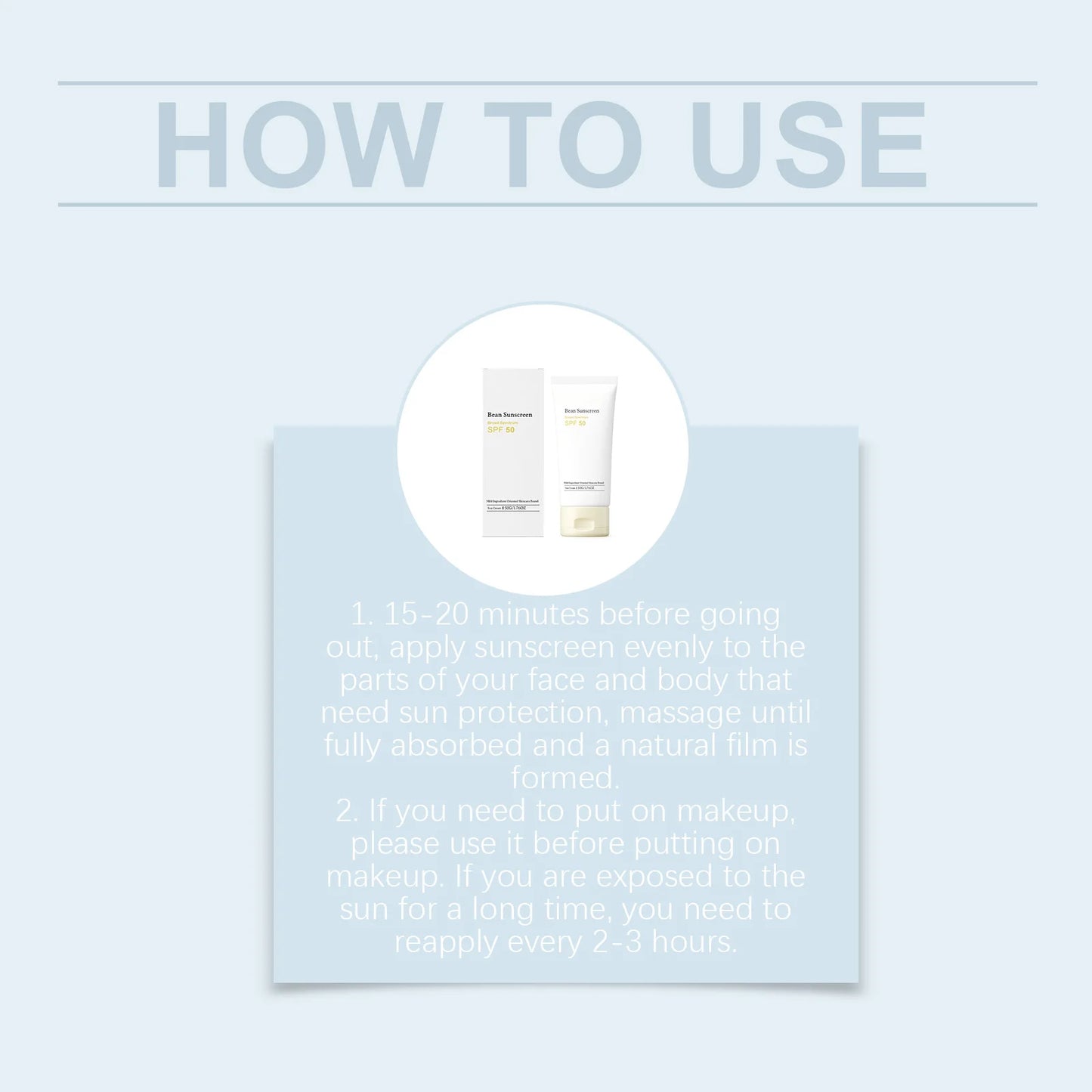 [Top Selling] mixsoon Bean Sunscreen 1.69 fl.oz / 50ml — Airy Watery Texture, No White Cast, Daily Korean Face Sunscreen