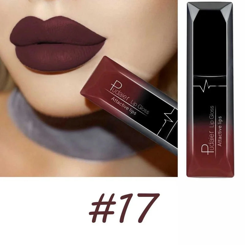 💄 Best Lip Makeup 17 Color Sexy Matte Long-Lasting Lipgloss Liquid Lipstick Lip Cream – Unleash Your Boldest, Most Irresistible Lips! 💋
