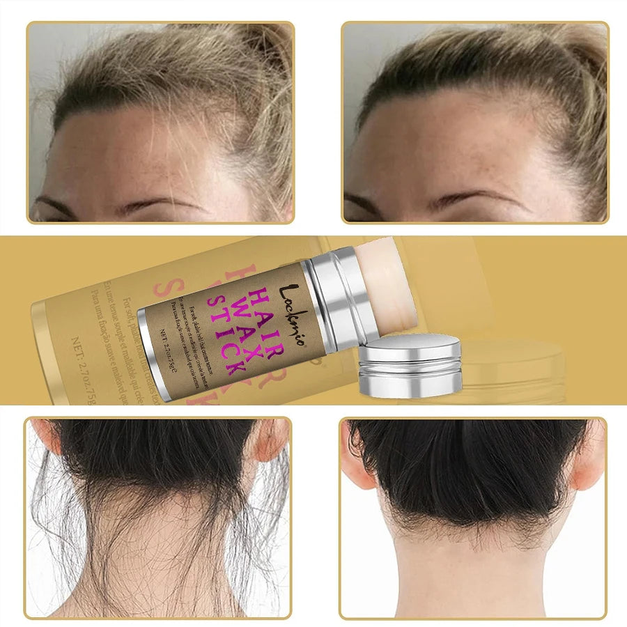 🔥 LOCKMIO Flyaway Hair Wax Stick – Tame Frizz, Smooth Baby Hairs, and Slay Every Style | No Mess, No Residue, All Control