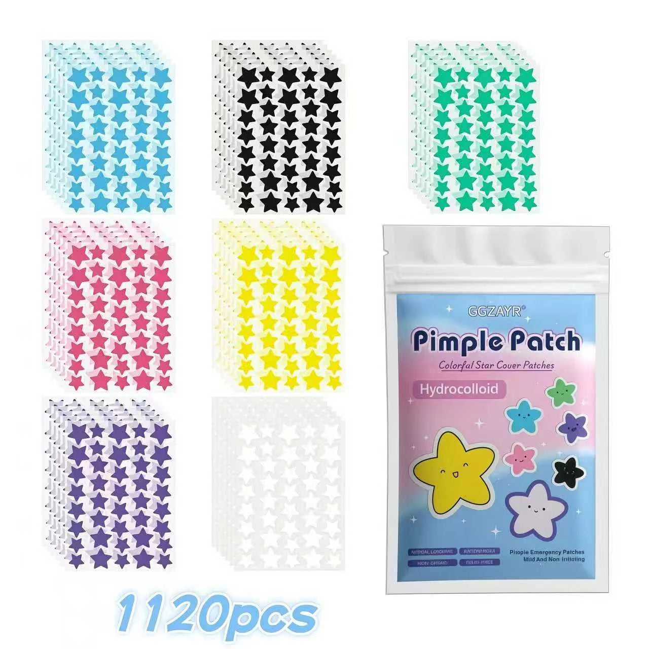 Star Hydrocolloid Pimple Patch Set (280–1680 Count)