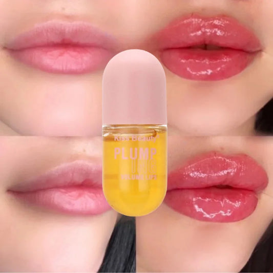 💋 Long Lasting Lip Plumper Oil – Instant Volumising Lip Serum with Collagen for Sexy, Full Lips ✨ Lipgloss Volume Enhancer 💄