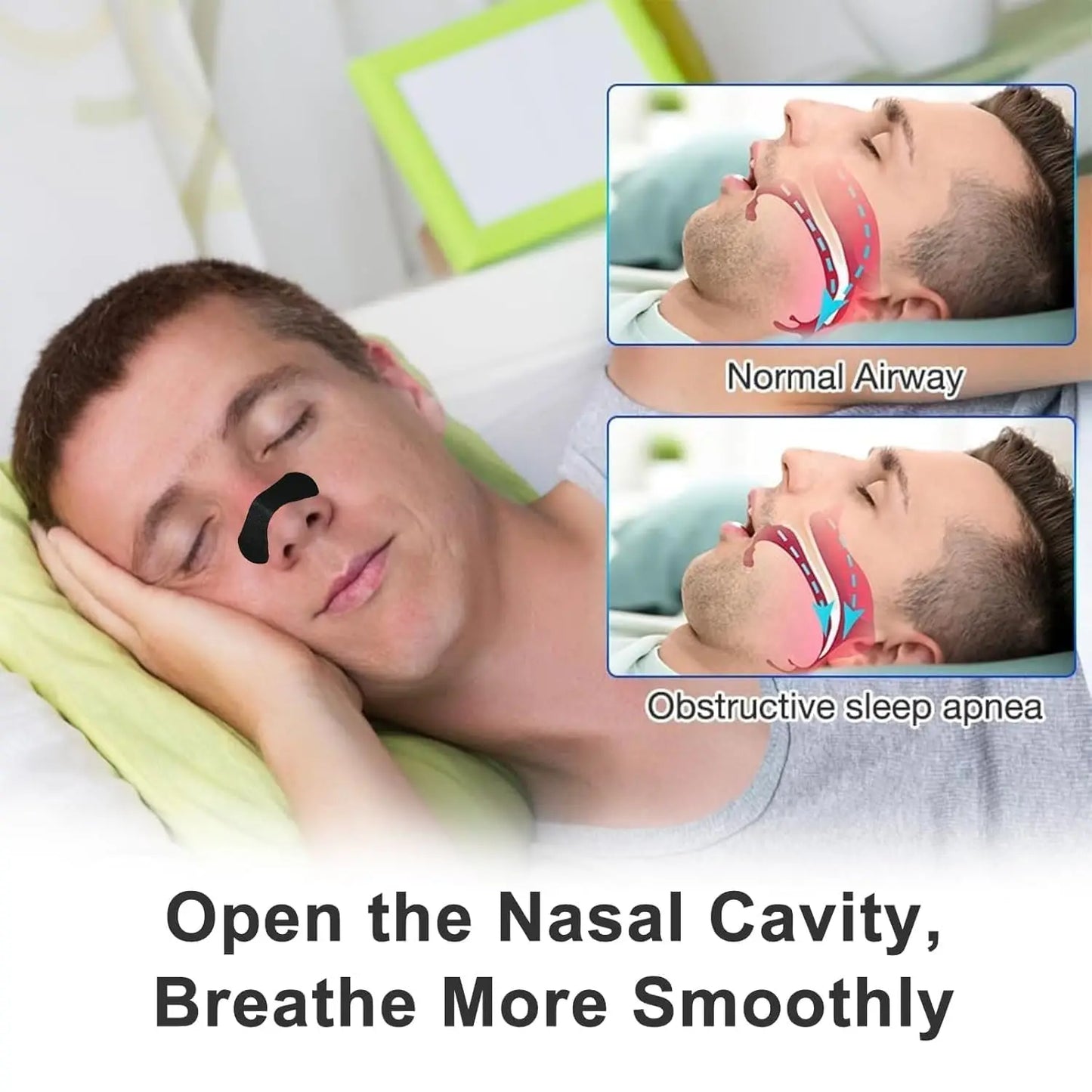 Nasal Strips, Breathable Nose Strip, Nasal Dilator for Snoring & Sleeping, 30/60/90pcs Oil & Sweat Proof Adhesive Nasal Care Strips, Breathing Nasal Patches, Body Care Kits