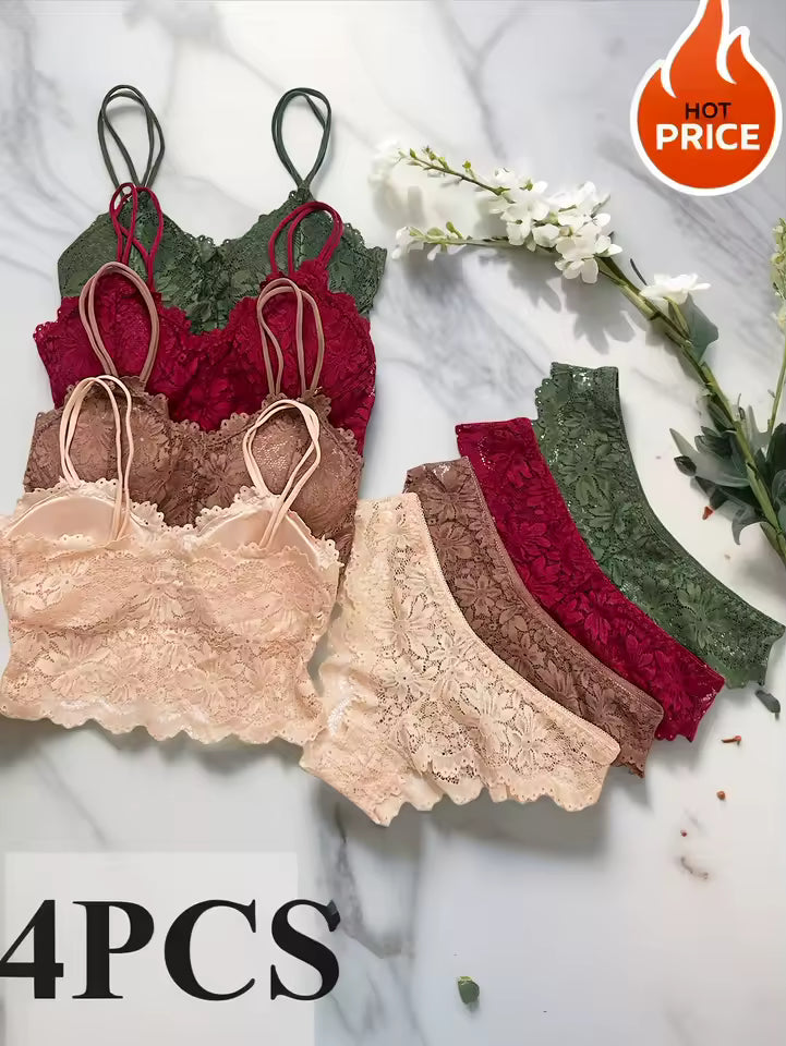 Lace Bra and Panty Set